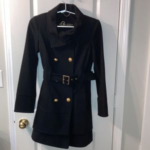 Guess Wool Coat w/ Real Metal Buttons
